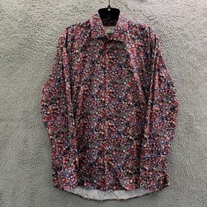 Kurt River Shirt Mens Size Large Button Up Blue Purple